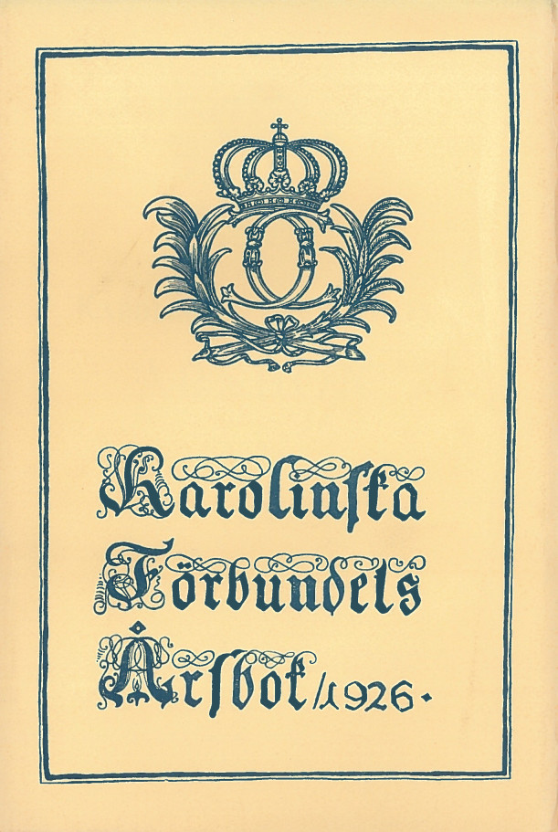 Karolinska förbundets årsbok 1926