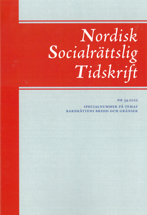 Nordisk Socialrättslig Tidskrift NR 34.2022