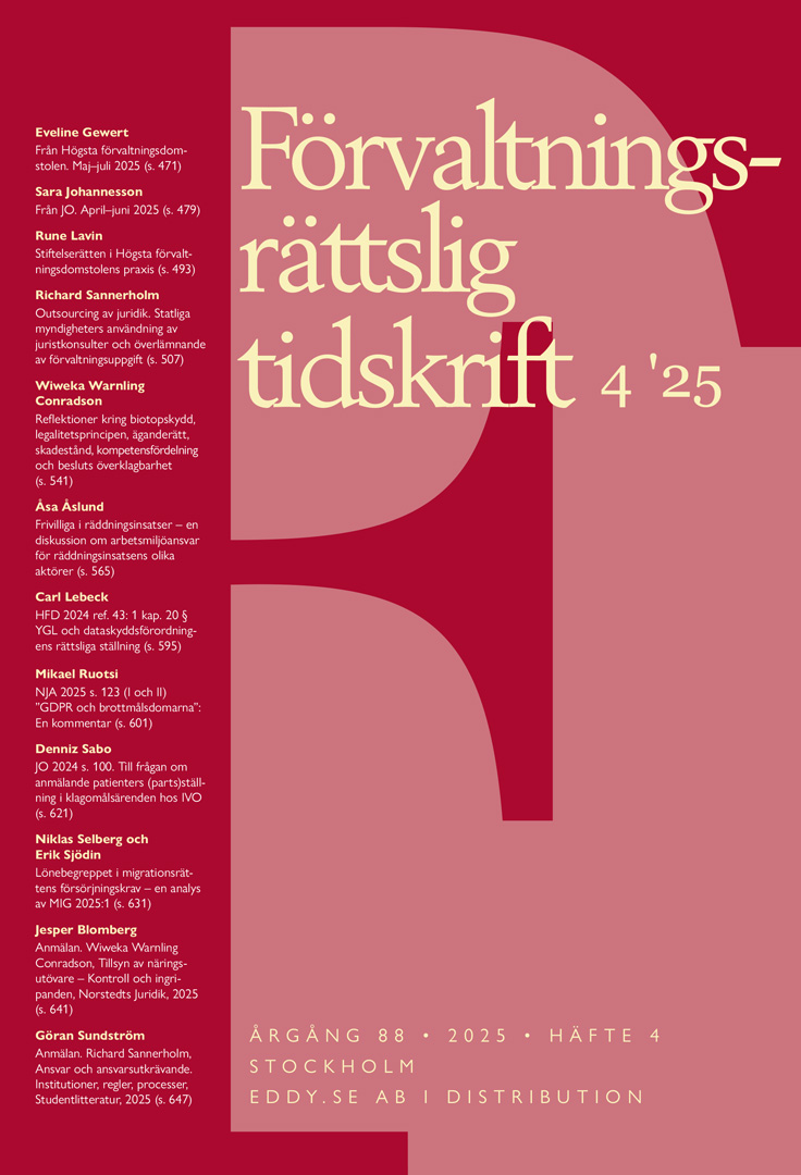 Förvaltningsrättslig tidskrift 4 2025