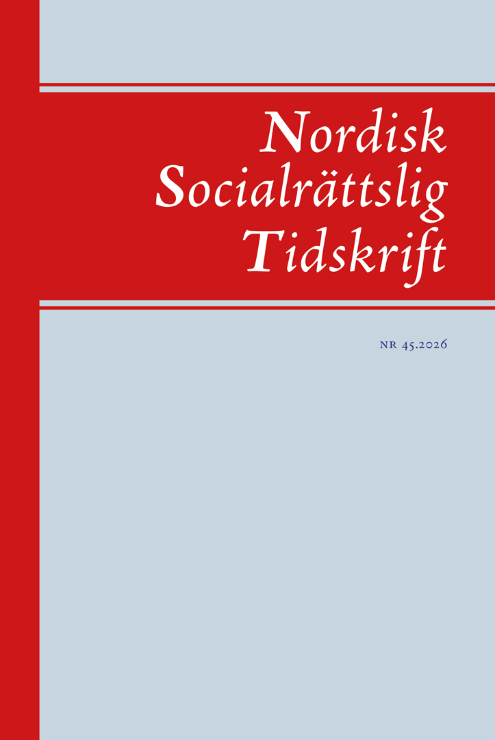 Nordisk Socialrättslig Tidskrift NR 45.2026